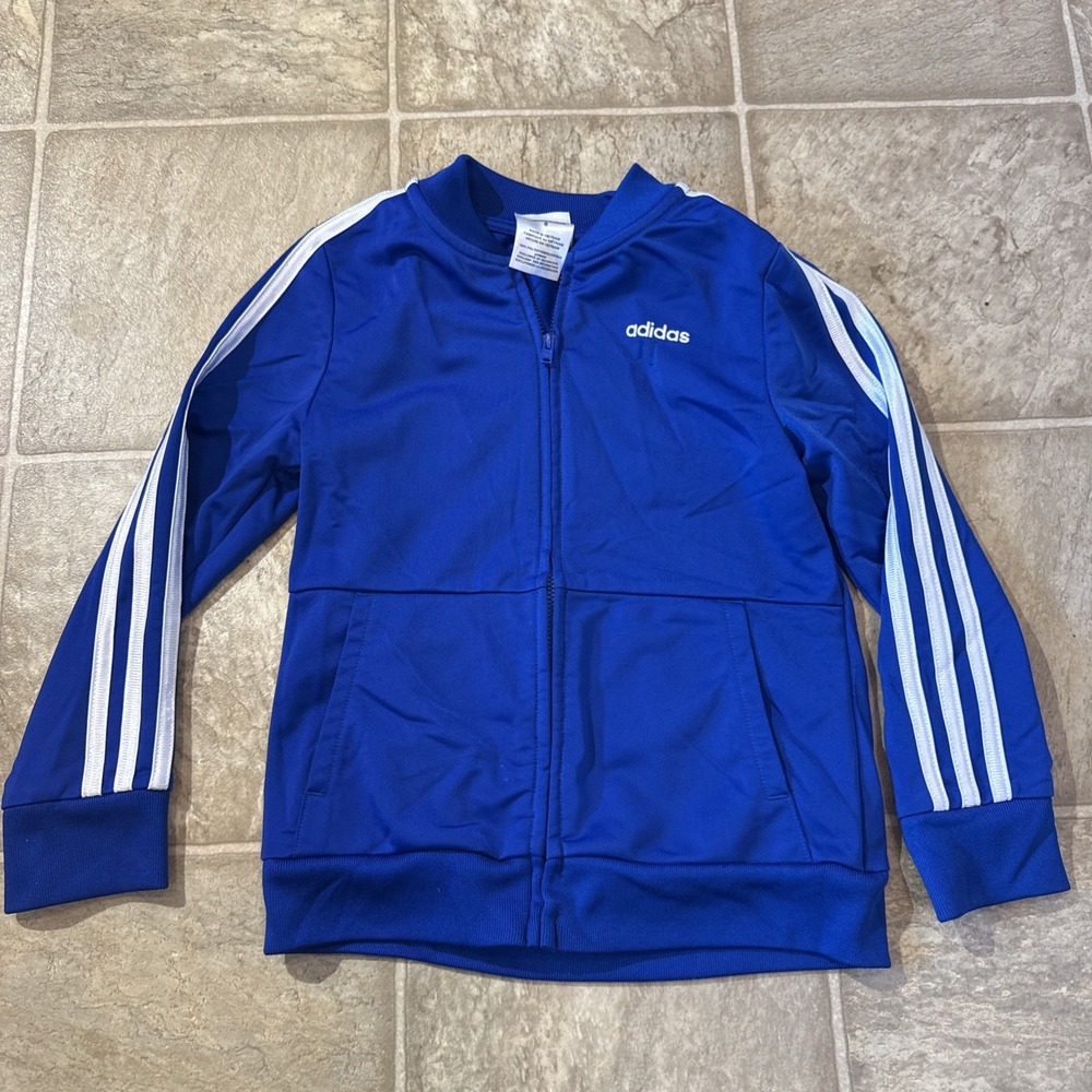 Adidas Zip Up Jacket Blue Size Youth 6